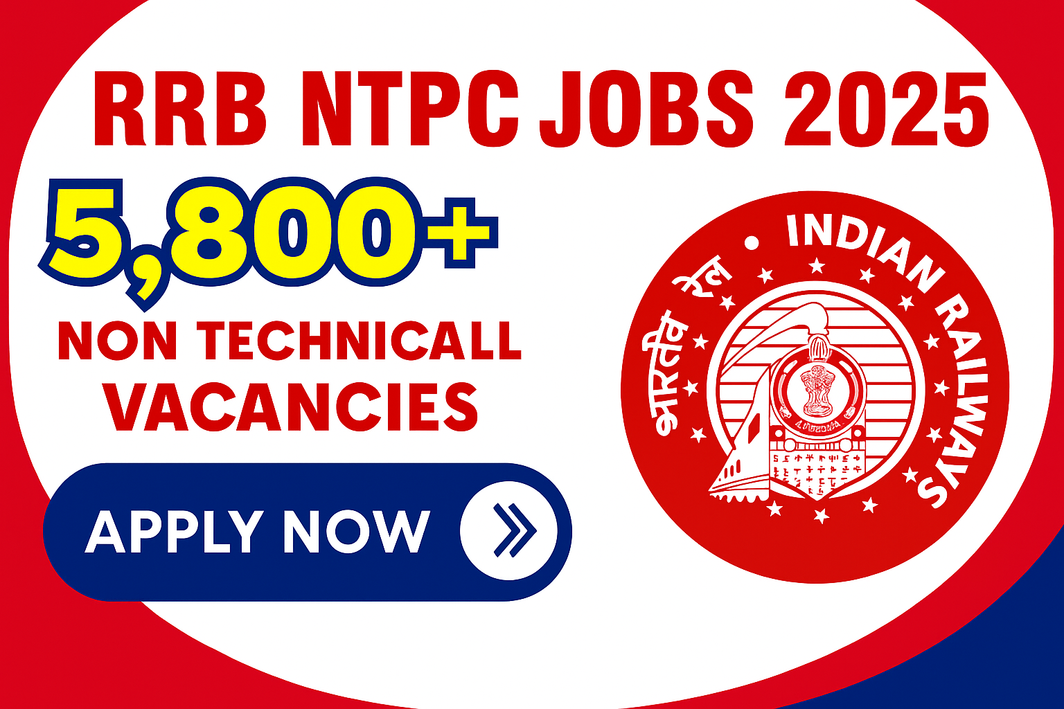 Read more about the article RRB NTPC 5,810 Online Form 2025