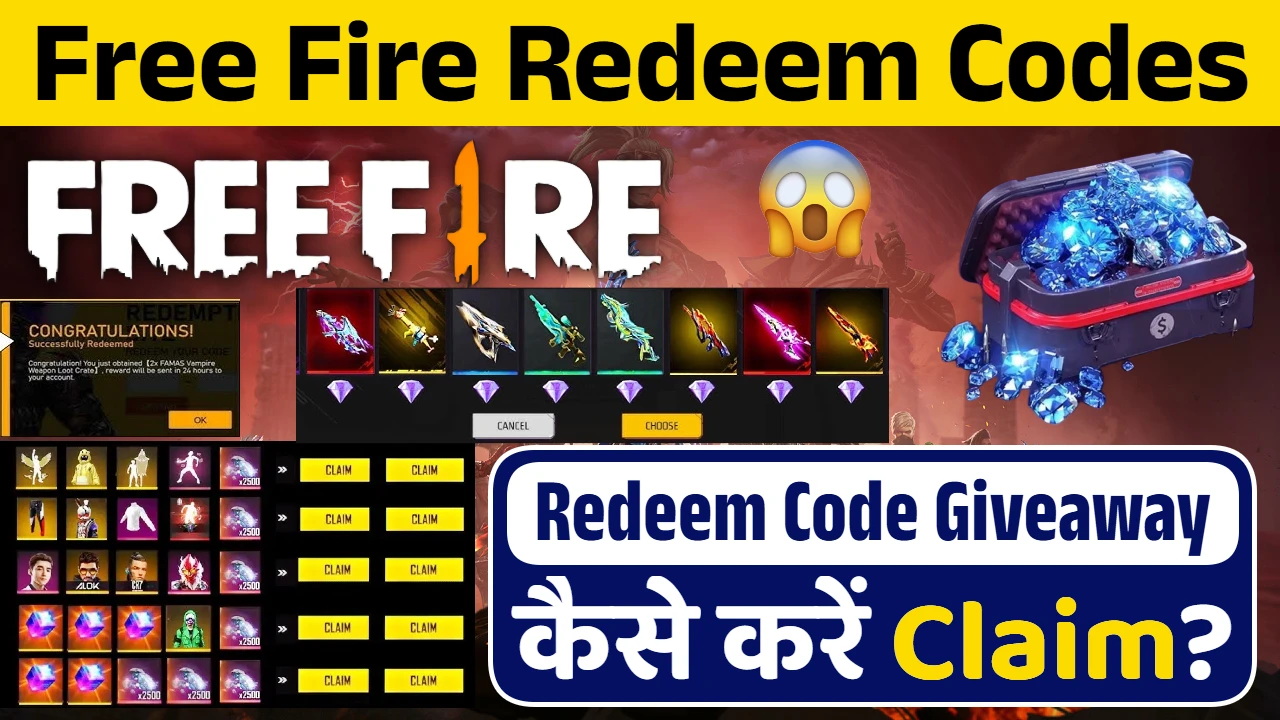 Read more about the article Free Fire Redeem Codes: नए Free Fire रिडीम कोड्स आपको इमोट्स, पेट्स और वाउचर बिल्कुल फ्री में दिलाएंगे।